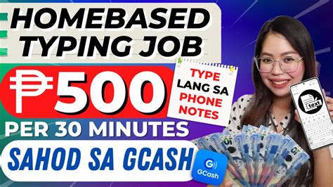 P500/30 mins: HOMEBASED TYPING JOB USING PHONE .